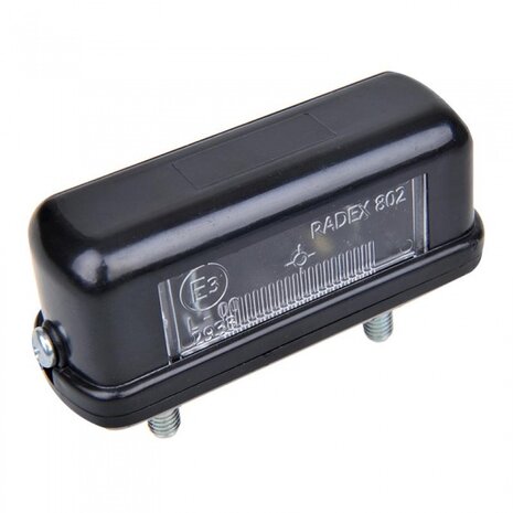 kentekenverlichting 12V 83 x 30 mm zwart