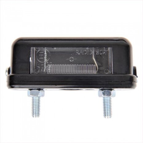 kentekenverlichting 12V 83 x 30 mm zwart
