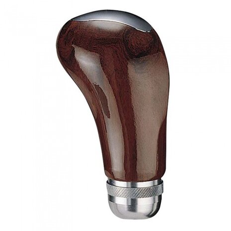 pookknop universeel hout-look 9,5 cm donkerbruin