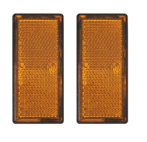 reflectoren 85 x 39 mm zelfklevend oranje 2 stuks