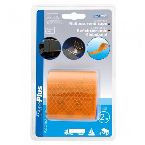 reflecterende tape 2 meter 50 mm oranje