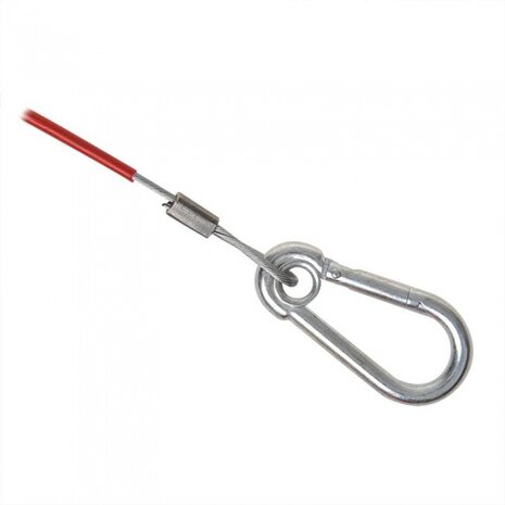 breekkabel voor oplooprem 100 cm rood met gaffel