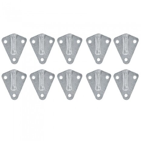 Touwhaak metaal 40 x 45 mm 10 stuks in blister