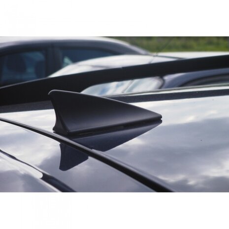 haaienvinantenne dummy 14 cm zwart