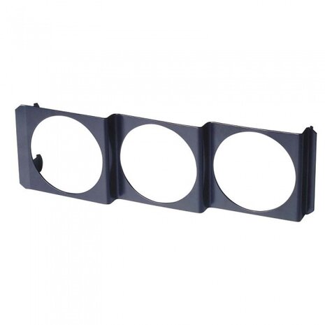 installatieframe inbouw 3-voudig 52 mm zwart