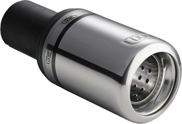 uitlaatsierstuk Type 2 rond 50 mm 20 cm RVS zilver
