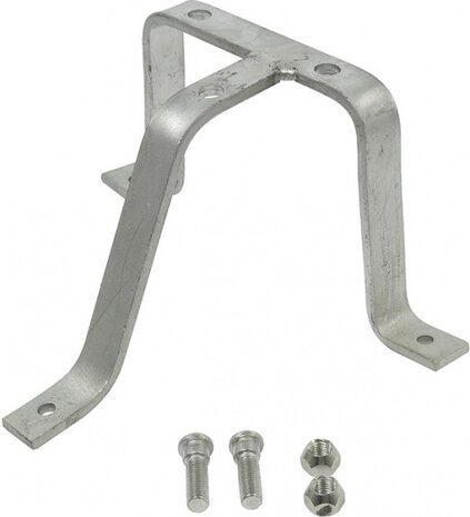 reservewielhouder driepoot staal 30 x 23 x 16 cm zilver