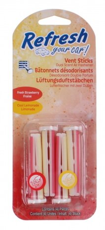 luchtverfrisser geursticks Strawberry 4 stuks