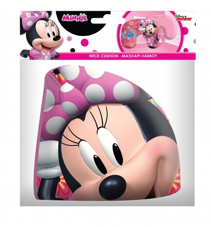 opblaasbaar nekkussen Minnie 28 cm roze