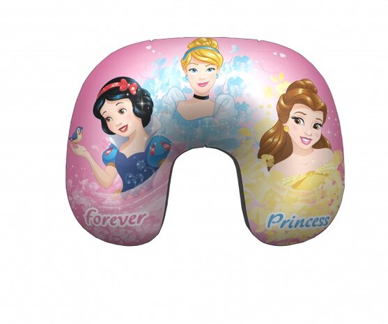 opblaasbaar nekkussen Princess 28 cm roze