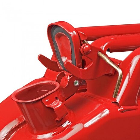 stalen jerrycan 10 liter rood