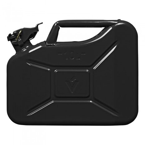 jerrycan 10L staal UN-keurmerk zwart