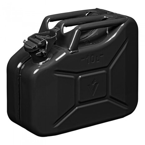 jerrycan 10L staal UN-keurmerk zwart