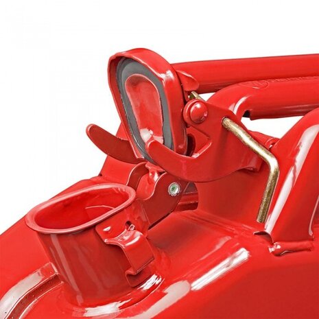stalen jerrycan 20 liter rood T&uuml;V/GS-keurmerk
