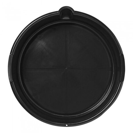 ronde olie-opvangbak 8 liter kunststof zwart