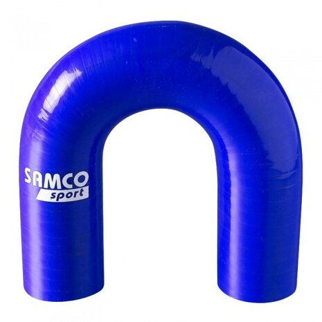 siliconen slang &Oslash;28 mm 76 mm 180&deg; blauw