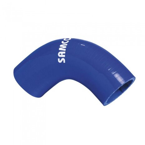 siliconen slang olie/diesel &Oslash;80mm 125mm 90&deg; blauw