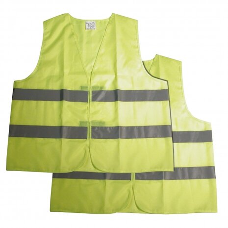 veiligheidshesjes duopack unisex fluorgeel maat XL