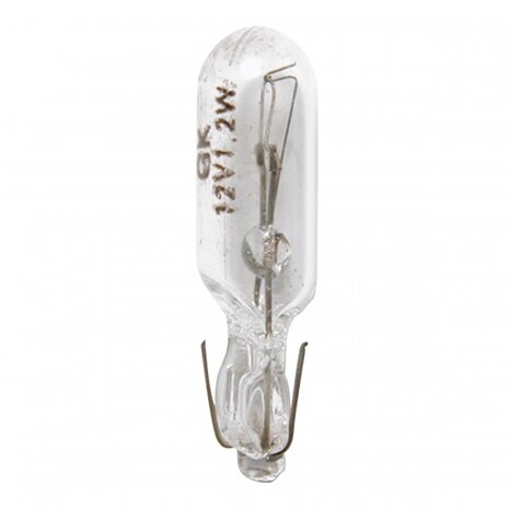gloeilamp wedgeb T5 1,2 Watt in blister 2 stuks
