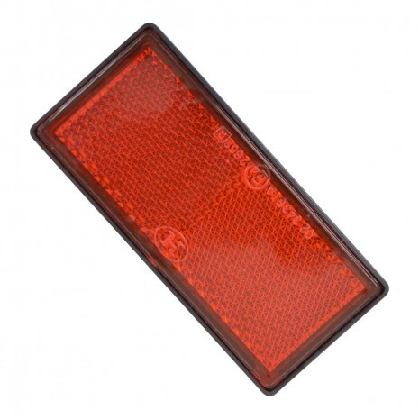 zelfklevende reflector 86 x 40 mm rood