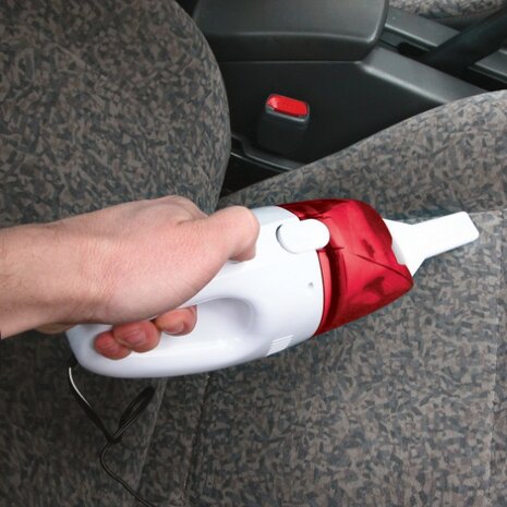 autostofzuiger 12V / 60W 36 cm wit/rood