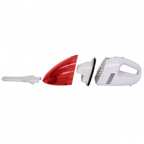 autostofzuiger 12V / 60W 36 cm wit/rood