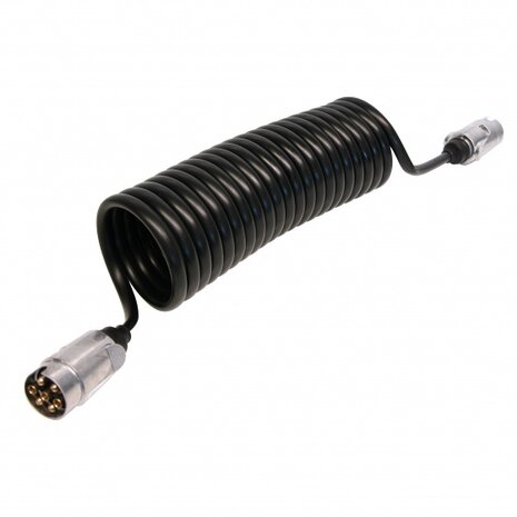 verlengkabel voor aanhanger 7-polig 12V 270 cm zwart