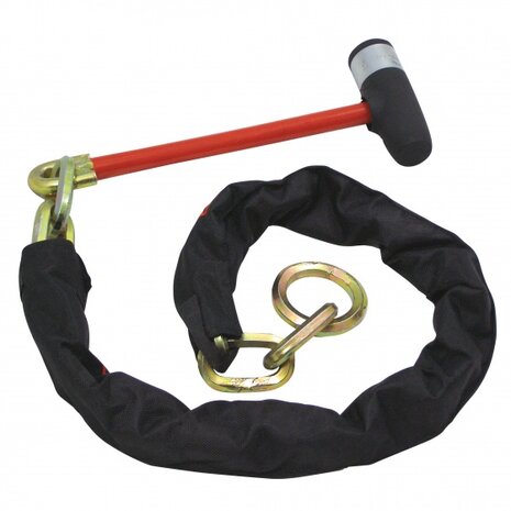 kettingslot Loop Chain 130 cm SCM rood/zwart