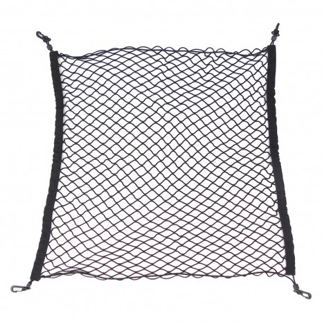 kofferbaknet 75 x 85 cm polyester zwart