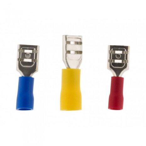 kabelschoentjes plat female 3 kleuren 10 stuks