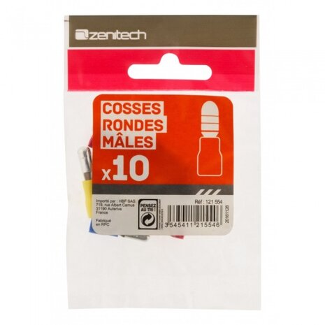 kabelschoentjes male 3 kleuren 10 stuks