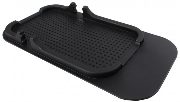 anitslipmat en telefoonhouder 18 cm zwart