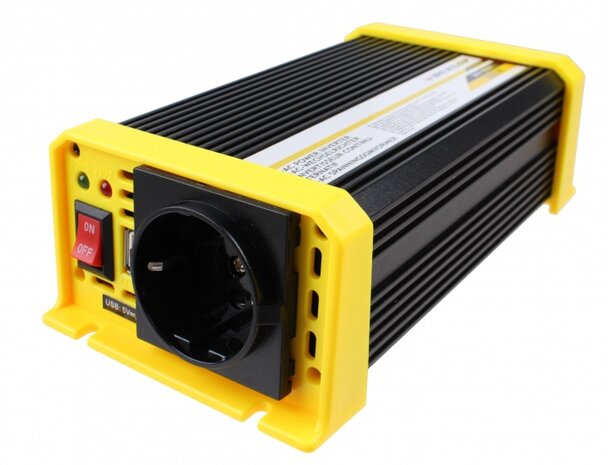omvormer (24-230V 300W) geel/zwart
