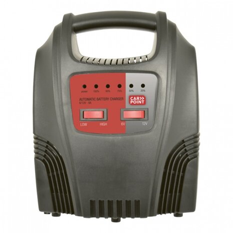 acculader 6/12 Volt 8-44 Ah 8 Amp&egrave;re zwart
