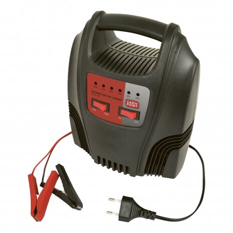 acculader 6/12 Volt 8-44 Ah 8 Amp&egrave;re zwart