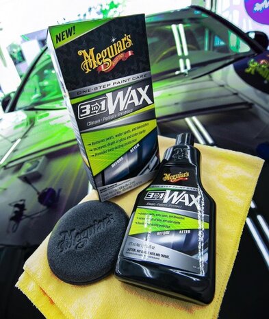 3-in-1-Wax one step paint care 473 ml zwart