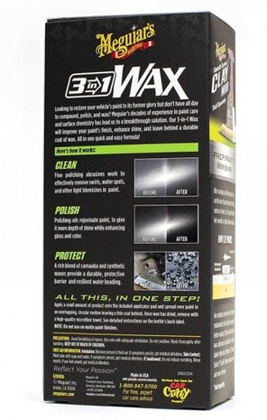 3-in-1-Wax one step paint care 473 ml zwart
