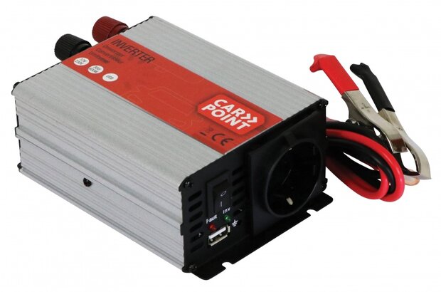 omvormer (12-230V / 300W) grijs (BE/FR)