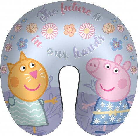 nekkussen Peppa Pig en Candy Cat 28 cm blauw