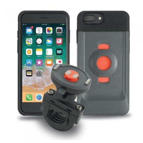 motorhouder met hoes FitClic Neo iPhone 6/6S/7/8 (Plus)