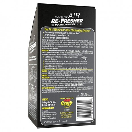 Air Refreshener - Black Chrome Scent G181302