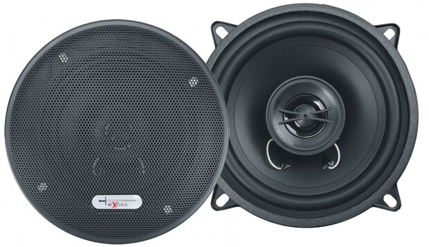 speakerset tweeweg coaxiaal X132 300 Watt zwart