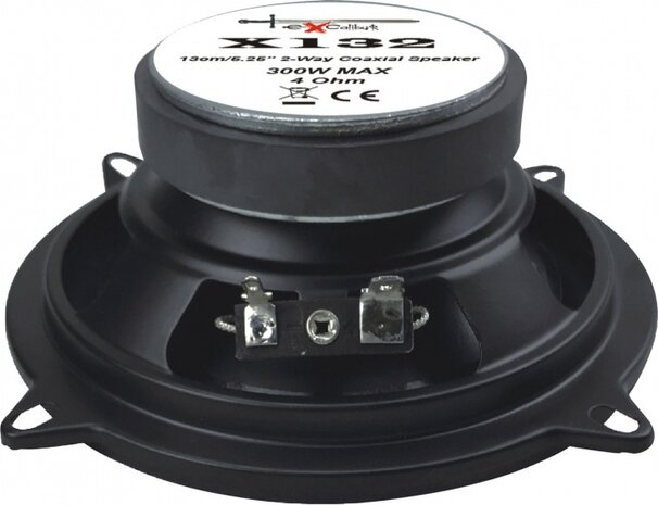 speakerset tweeweg coaxiaal X132 300 Watt zwart