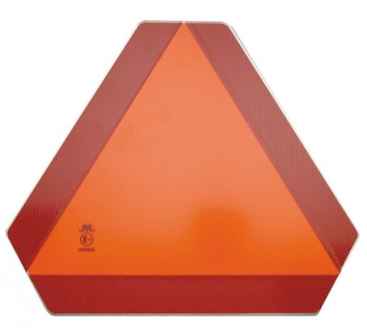 markeringsbord langzaam vervoer 36 cm oranje/rood