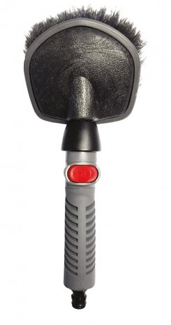 autowasborstel met slangaansluiting 30 cm grijs