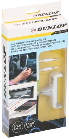 autotelefoonhouder en handsfree-apparaat 60-75 mm wit