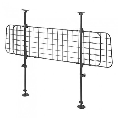 hondenrek &amp; bagagerek gaasmodel universeel zwart