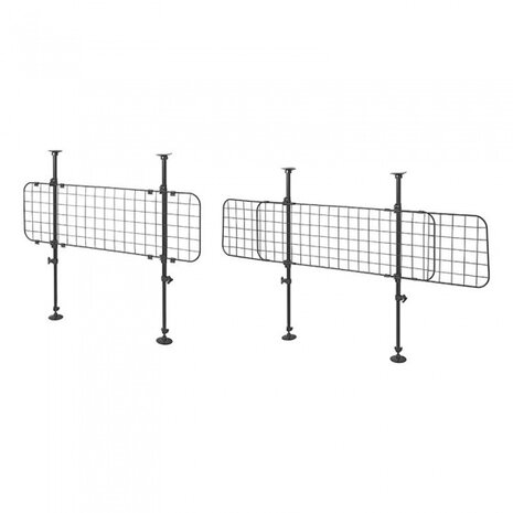 hondenrek &amp; bagagerek gaasmodel universeel zwart