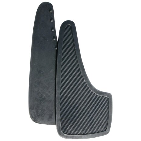 universele spatlappen 32 x 17 cm zwart 2 stuks