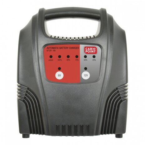 acculader (230 Volt - 6 Amp&egrave;re) 20 cm zwart